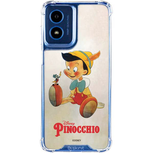 Disney Pinocchio Vintage Portrait Moto G 5G (2024) Clear Case