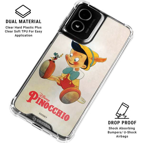 Disney Pinocchio Vintage Portrait Moto G Power 5G (2024) Clear Case