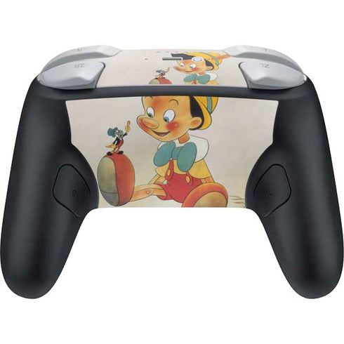 Disney Pinocchio Vintage Portrait Nintendo Switch 2 (2025) Pro Controller Skin