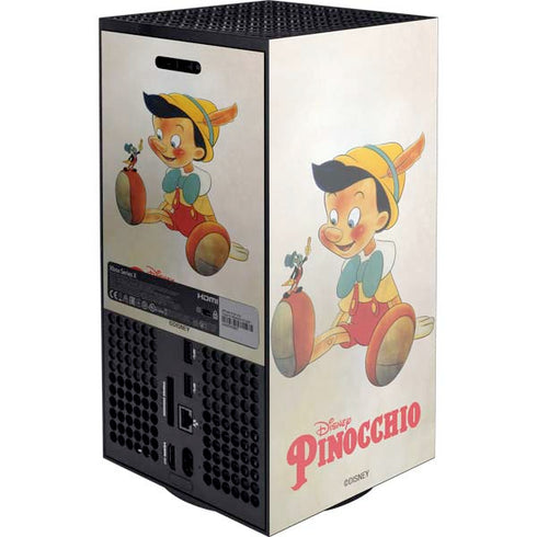 Disney Pinocchio Vintage Portrait XBox Series X Digital Edition Console Skin