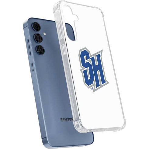 Seton Hall University Pirate Blue Galaxy A35 5G Clear Case