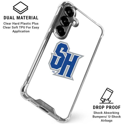 Seton Hall University Pirate Blue Galaxy S26 Clear Case