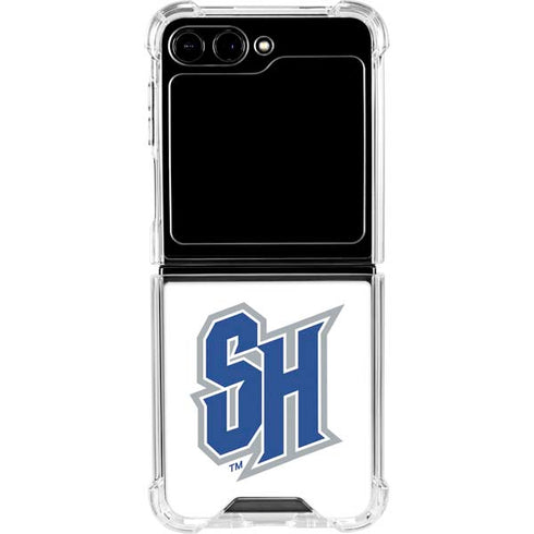 Seton Hall University Pirate Blue Galaxy Z Flip6 Clear Case