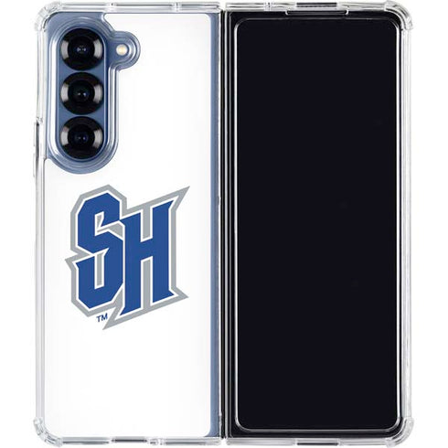 Seton Hall University Pirate Blue Galaxy Z Fold7 Clear Case