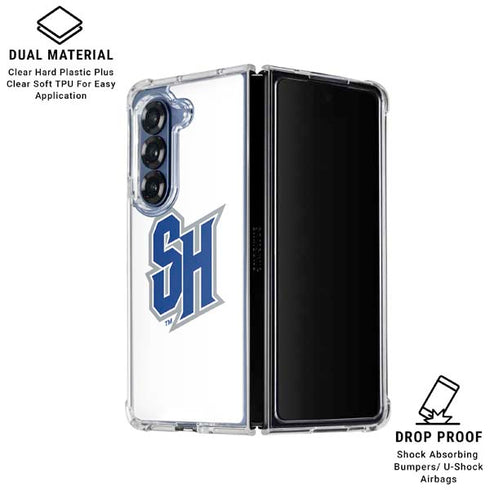 Seton Hall University Pirate Blue Galaxy Z Fold7 Clear Case