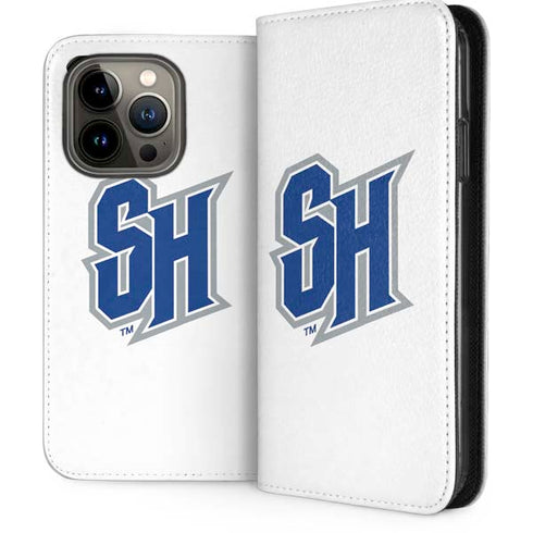 Seton Hall University Pirate Blue iPhone 14 Pro Folio Case