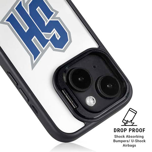 Seton Hall University Pirate Blue iPhone 15 Plus Kickstand Case