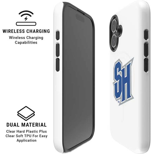 Seton Hall University Pirate Blue iPhone 16 Magsafe Impact Case