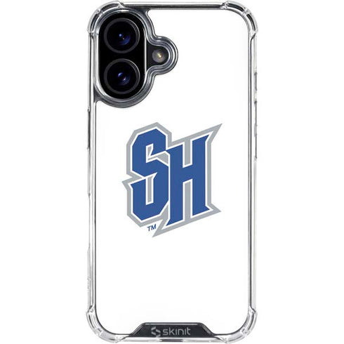 Seton Hall University Pirate Blue iPhone 16 Plus Clear Case