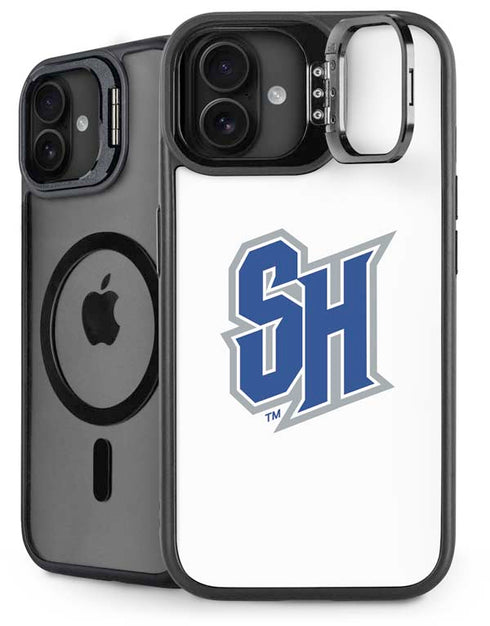 Seton Hall University Pirate Blue iPhone 16 Plus Kickstand Case