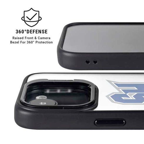 Seton Hall University Pirate Blue iPhone 16e Kickstand Case