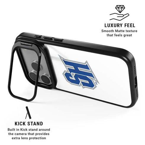 Seton Hall University Pirate Blue iPhone 17 Pro Kickstand Case