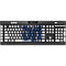 Seton Hall University Pirate Blue K95 RGB PLATINUM Mechanical Gaming Keyboard Skin