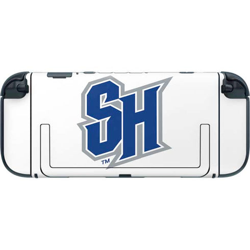 Seton Hall University Pirate Blue Nintendo Switch 2 (2025) with Joy-Con Skin