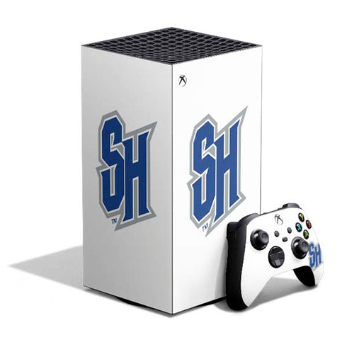 Seton Hall University Pirate Blue XBox Series X Digital Edition Bundle Skin