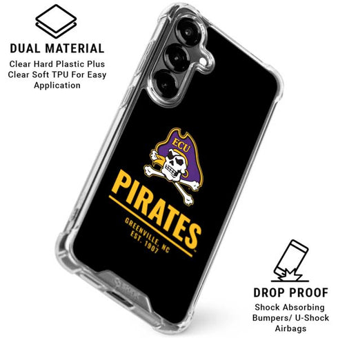 East Carolina University Pirates Greenville NC Galaxy S26 Clear Case