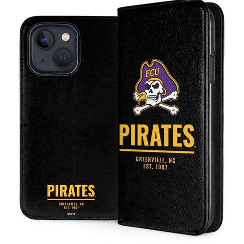 East Carolina University Pirates Greenville NC iPhone 13 Folio Case