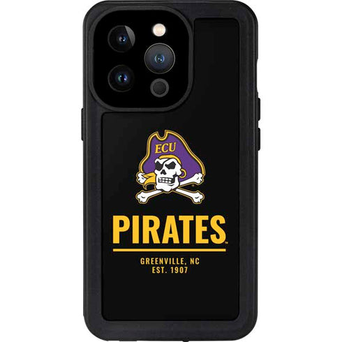 East Carolina University Pirates Greenville NC iPhone 15 Pro Waterproof Case