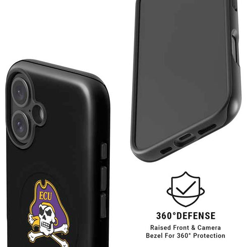 East Carolina University Pirates Greenville NC iPhone 16 Magsafe Impact Case