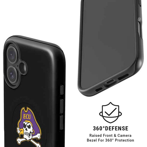 East Carolina University Pirates Greenville NC iPhone 16 Plus Magsafe Impact Case