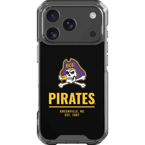 East Carolina University Pirates Greenville NC iPhone 18 Pro Clear Case