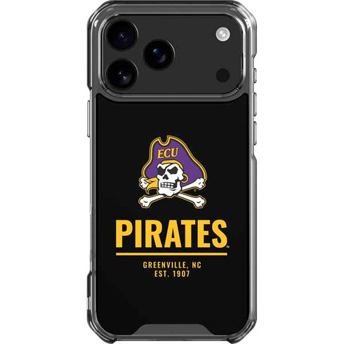 East Carolina University Pirates Greenville NC iPhone 18 Pro Max Clear Case