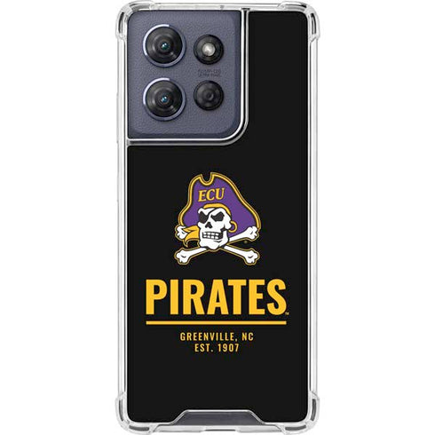 East Carolina University Pirates Greenville NC Moto G 5G (2025) Clear Case