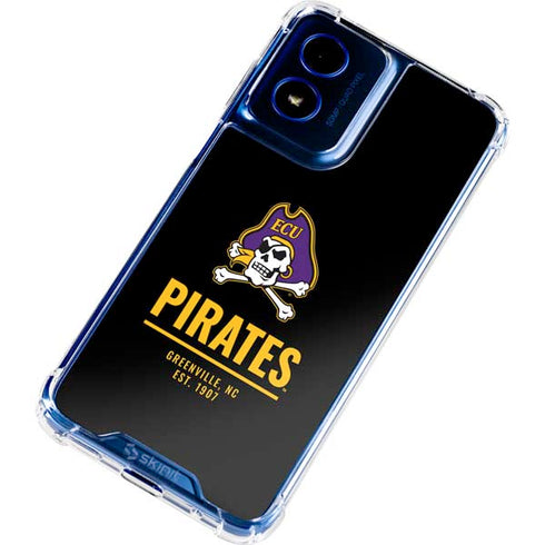 East Carolina University Pirates Greenville NC Moto G 5G (2024) Clear Case