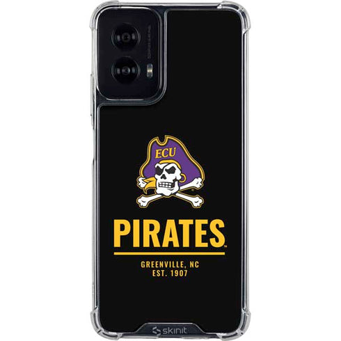 East Carolina University Pirates Greenville NC Moto G Power 5G (2024) Clear Case