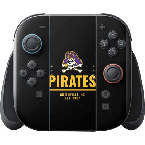 East Carolina University Pirates Greenville NC Nintendo Switch 2 (2025) with Joy-Con Skin