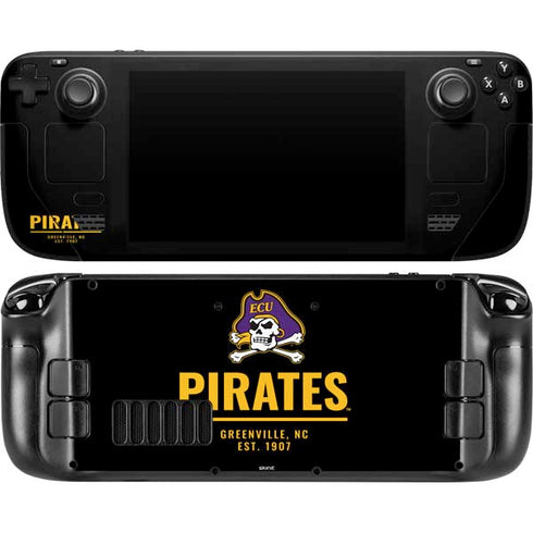 East Carolina University Pirates Greenville NC Steam Deck Handheld Gaming Computer OLED Skin