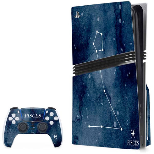 Pisces Constellation PS5 Pro Disk Bundle Skin