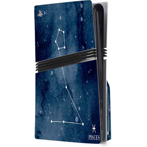 Pisces Constellation PS5 Pro Disk Console Skin