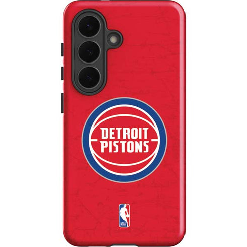 NBA Detroit Pistons Distressed Galaxy S26 Impact Case