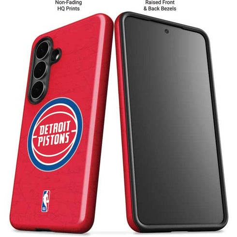 NBA Detroit Pistons Distressed Galaxy S26 Plus Impact Case