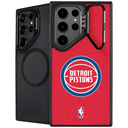 NBA Detroit Pistons Distressed Galaxy S26 Ultra Kickstand Case