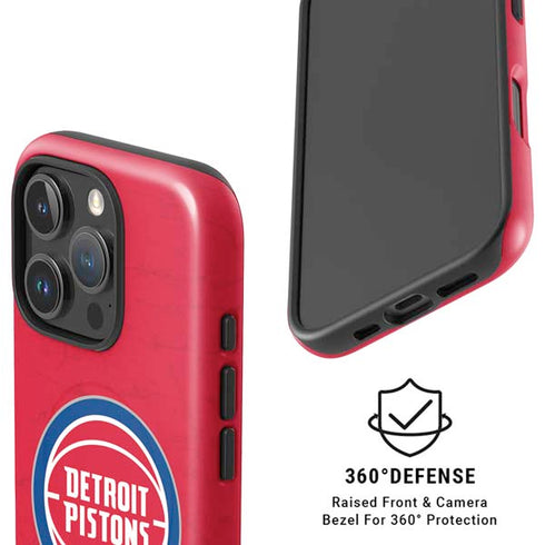 NBA Detroit Pistons Distressed iPhone 16 Pro Max Magsafe Impact Case