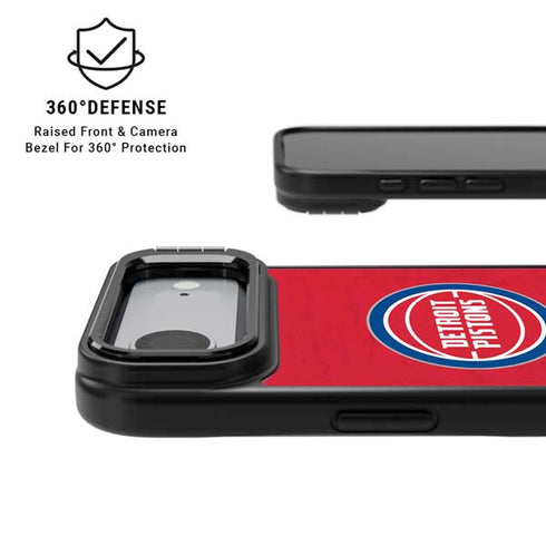 NBA Detroit Pistons Distressed iPhone 17 Air Kickstand Case