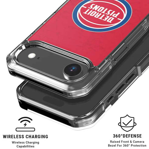 NBA Detroit Pistons Distressed iPhone 17 Air MagSafe Case