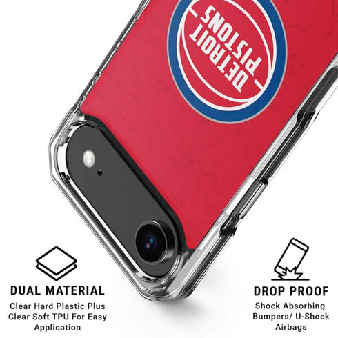 NBA Detroit Pistons Distressed iPhone 17 Air MagSafe Case