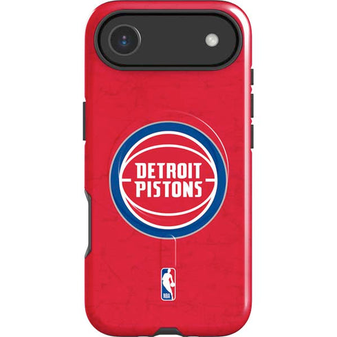 NBA Detroit Pistons Distressed iPhone 17 Air Magsafe Impact Case