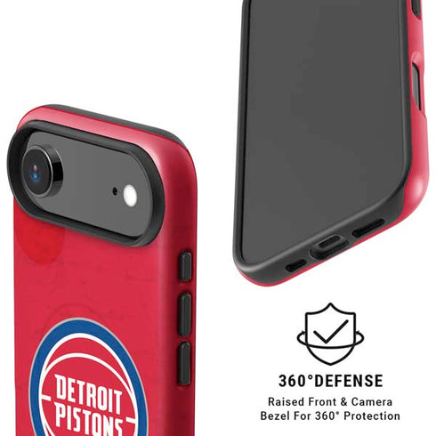 NBA Detroit Pistons Distressed iPhone 17 Air Magsafe Impact Case