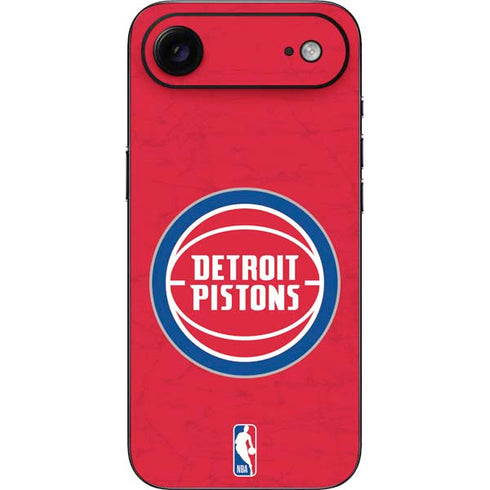 NBA Detroit Pistons Distressed iPhone 17 Air Skin