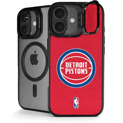 NBA Detroit Pistons Distressed iPhone 17 Kickstand Case