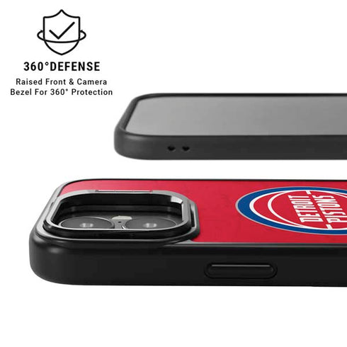 NBA Detroit Pistons Distressed iPhone 17 Kickstand Case