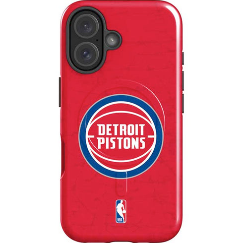 NBA Detroit Pistons Distressed iPhone 17 Magsafe Impact Case