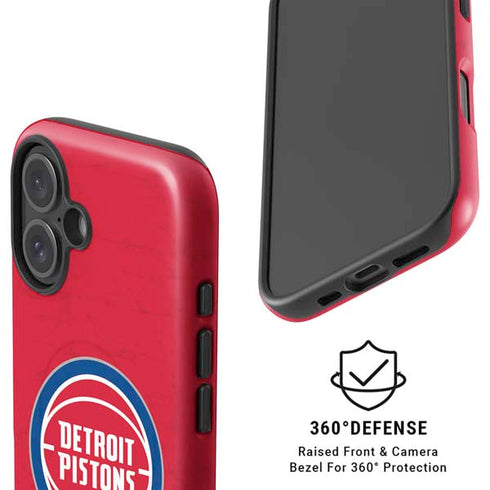 NBA Detroit Pistons Distressed iPhone 17 Magsafe Impact Case