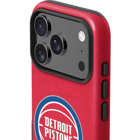 NBA Detroit Pistons Distressed iPhone 17 Pro Impact Case