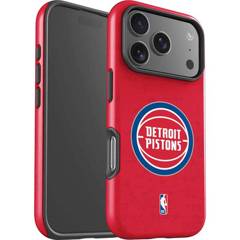 NBA Detroit Pistons Distressed iPhone 17 Pro Impact Case