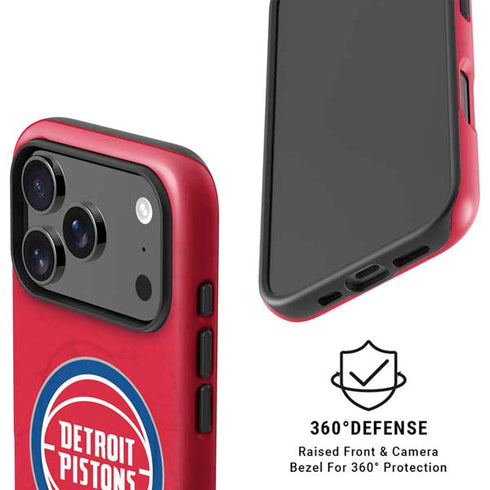 NBA Detroit Pistons Distressed iPhone 17 Pro Magsafe Impact Case